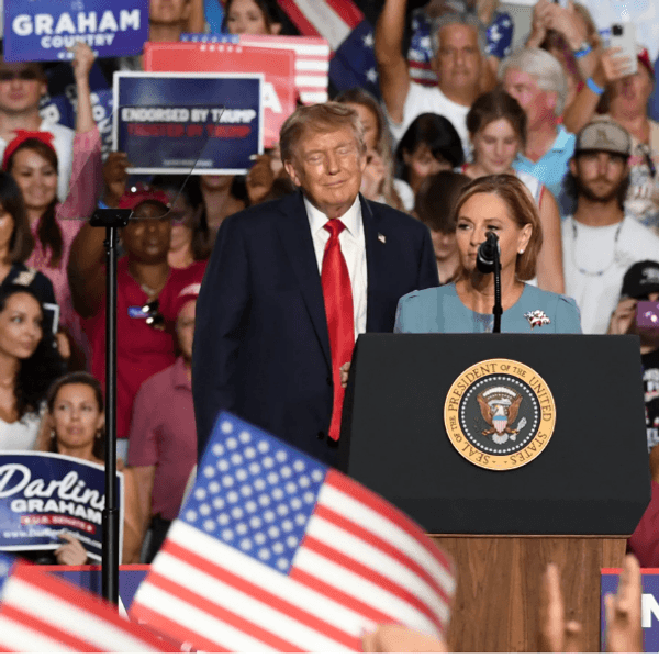 Trump and Darline Graham