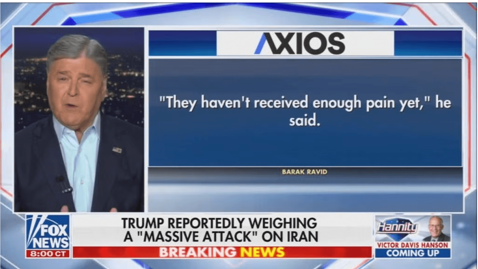 Hannity Goes Quiet On Iran War As Trump's 'Massive Attack' Evaporates