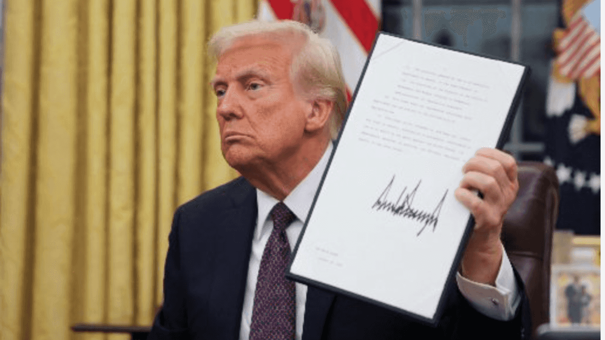 Trump with executive order
