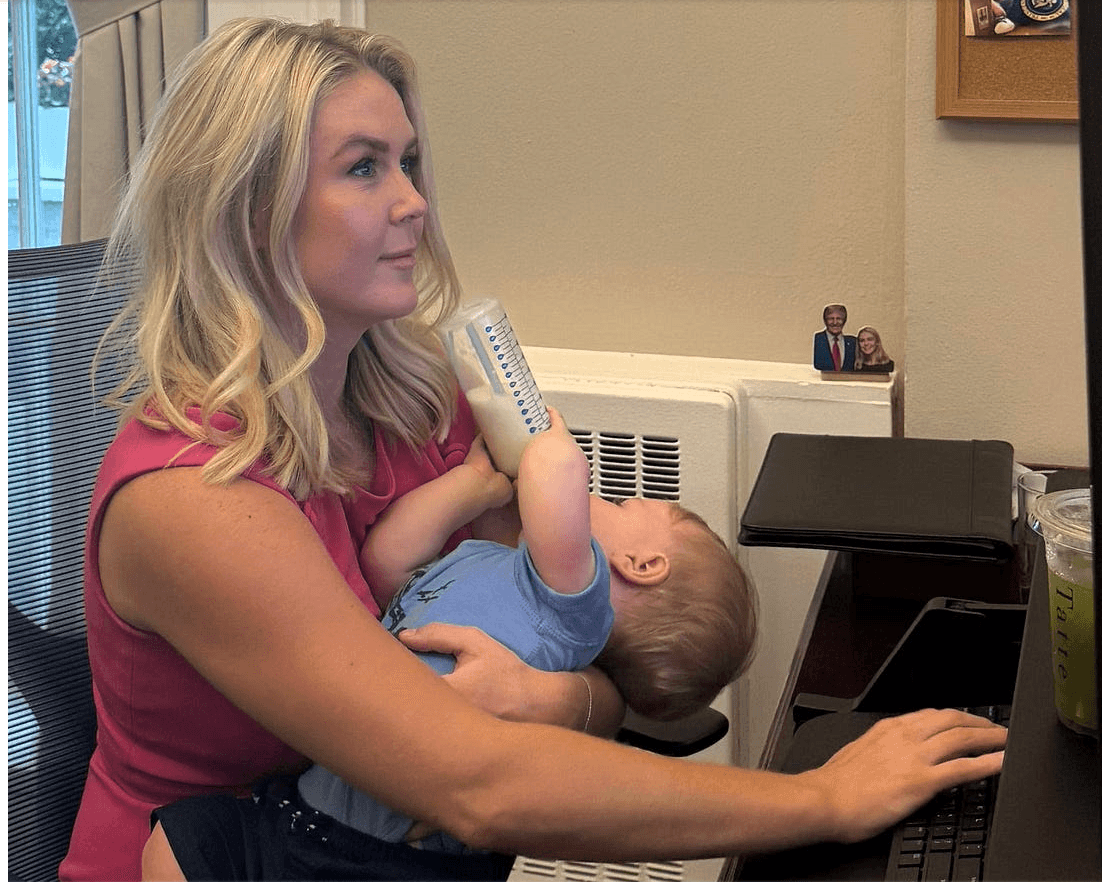 Karoline Leavitt and baby