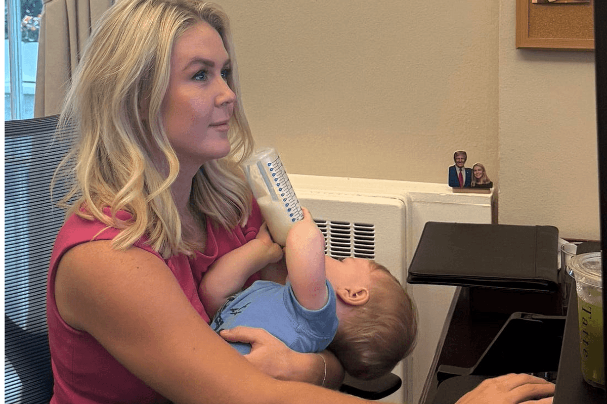 Karoline Leavitt and baby