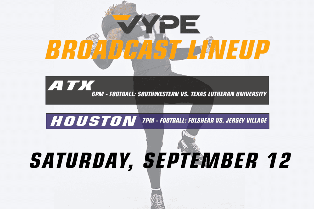 VYPE Live Lineup - Saturday 9/12/26