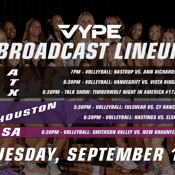 VYPE Live Lineup - Tuesday 9/15/26