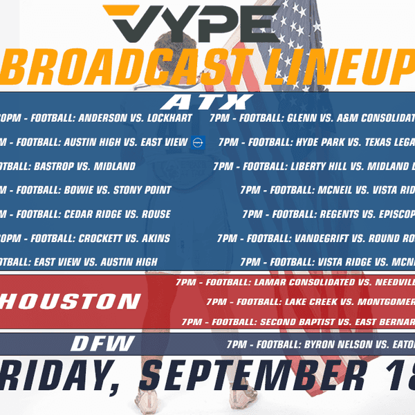 VYPE Live Lineup - Friday 9/18/26