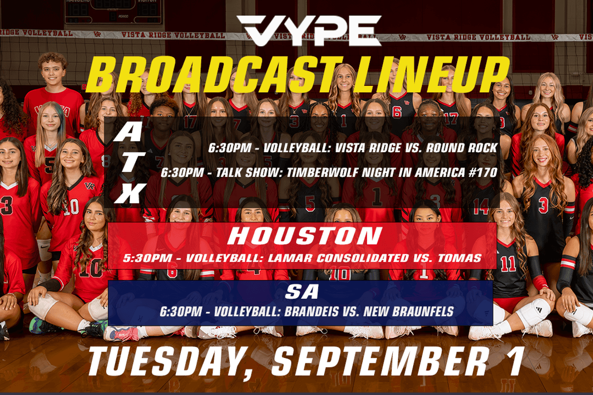 VYPE Live Lineup - Tuesday 9/1/26