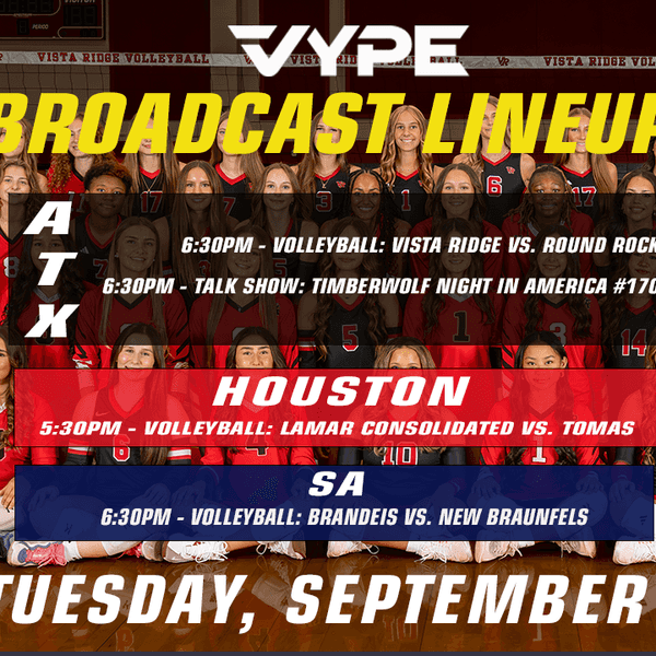VYPE Live Lineup - Tuesday 9/1/26