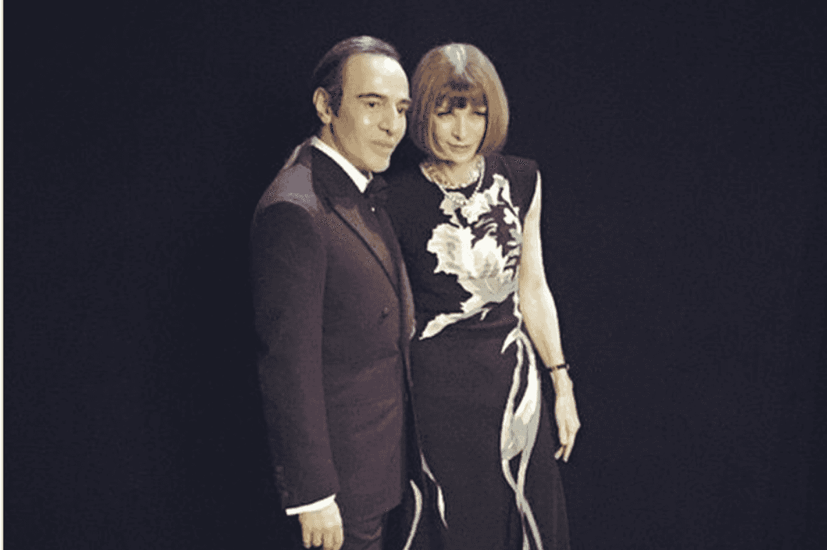 John Galliano and Anna Wintour