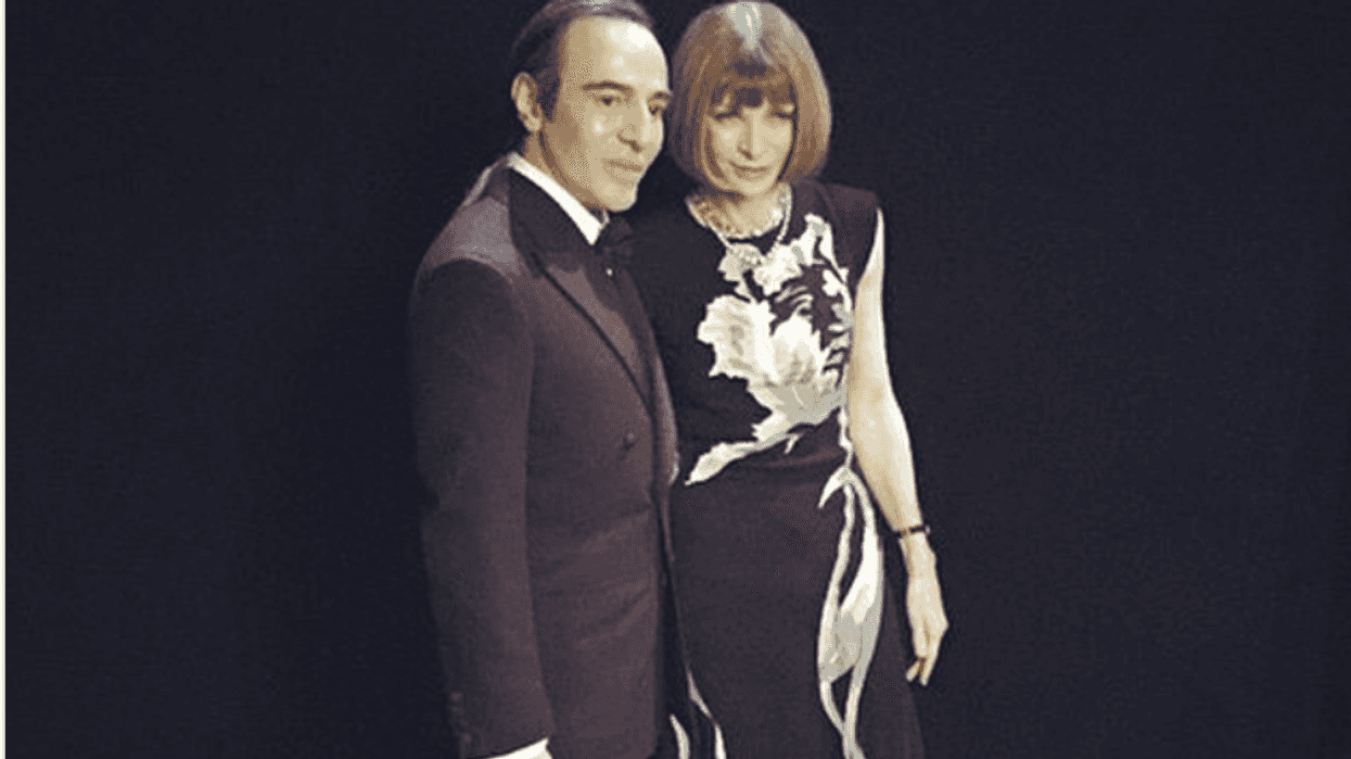 John Galliano and Anna Wintour