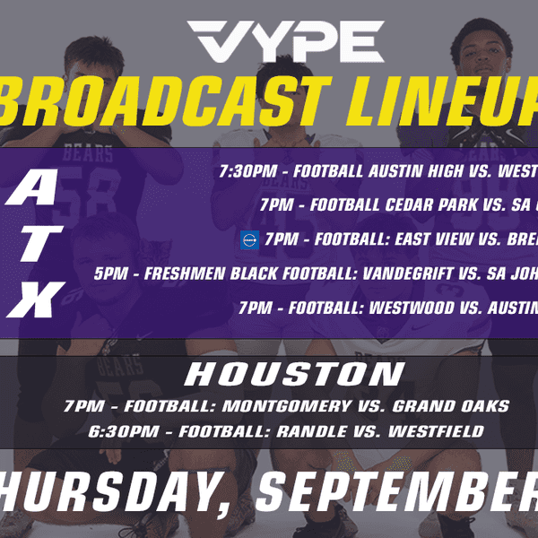 VYPE LIVE Lineup - Thursday 9/3/26