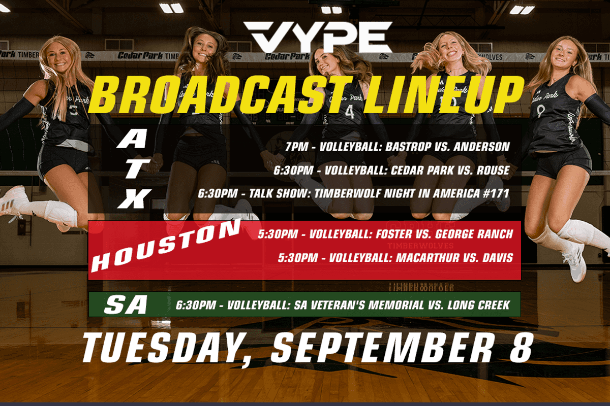 VYPE Live Lineup - Tuesday 9/8/26