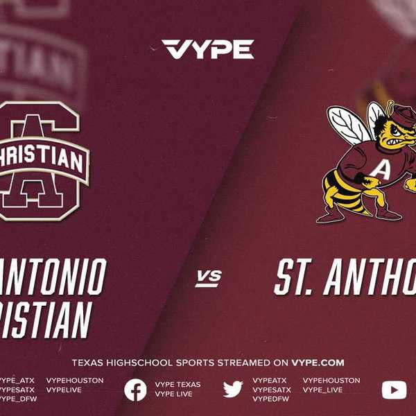 7PM - Football: San Antonio Christian vs. St. Anthony