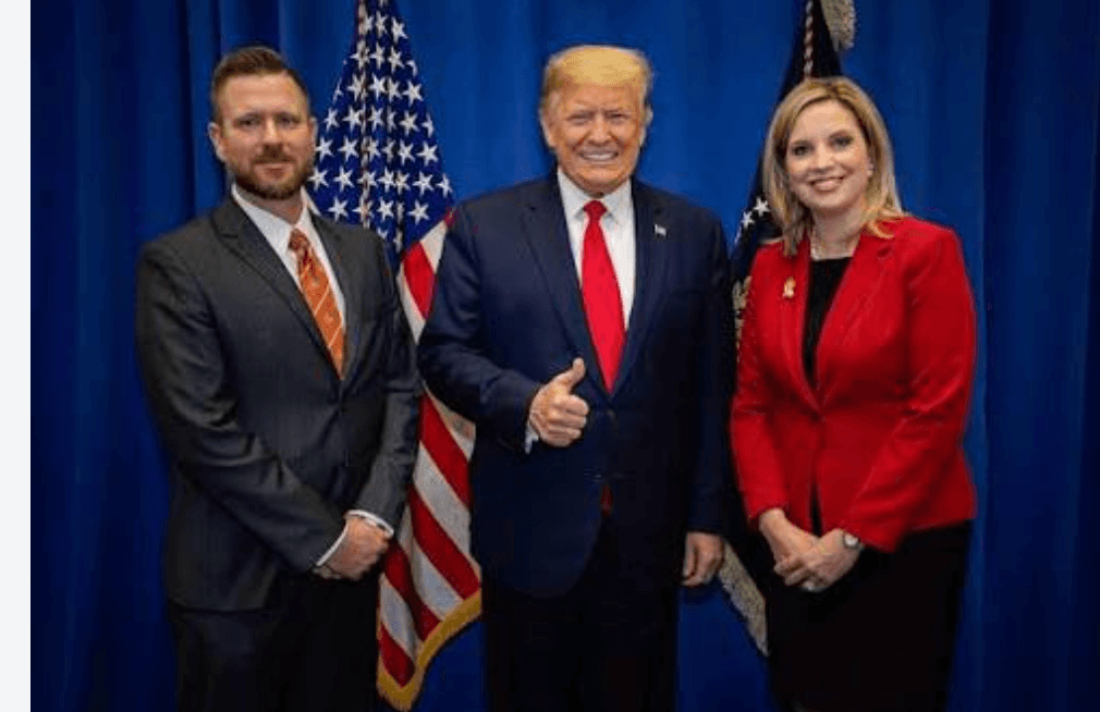 Ashley Hinson and Trump
