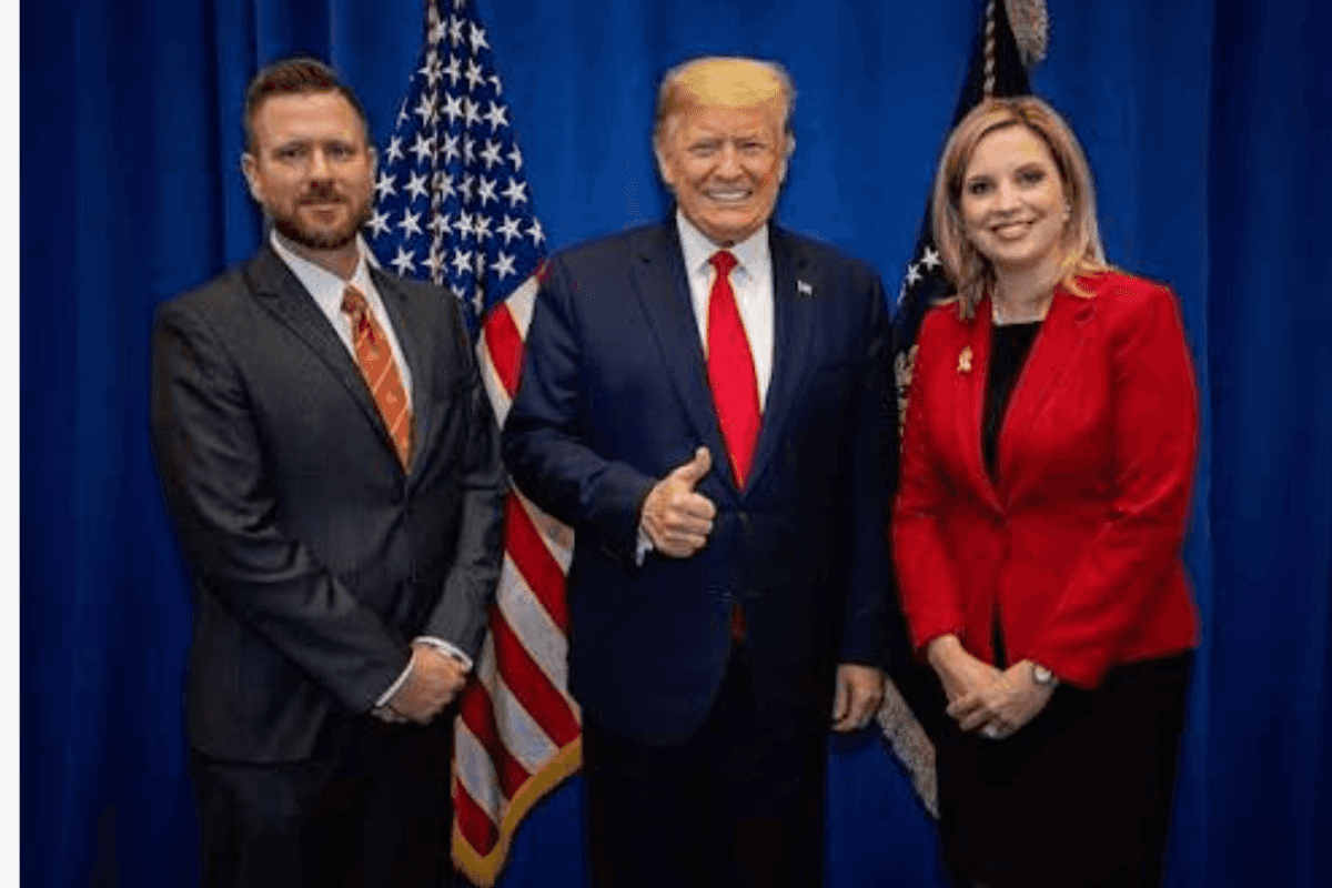 Ashley Hinson and Trump