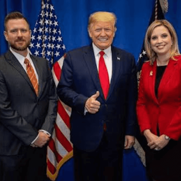 Ashley Hinson and Trump