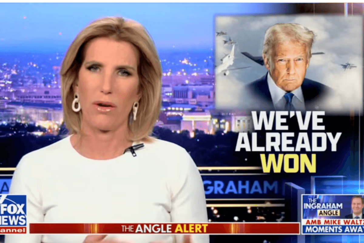 Laura Ingraham Claims To Have Opposed Iran War 'From Day One' (She's Lying)
