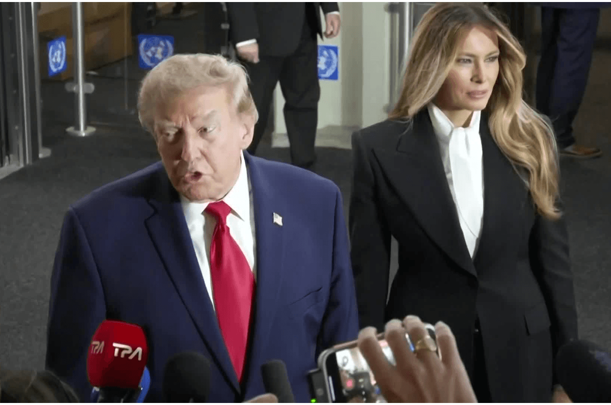 Donald and Melania at UN
