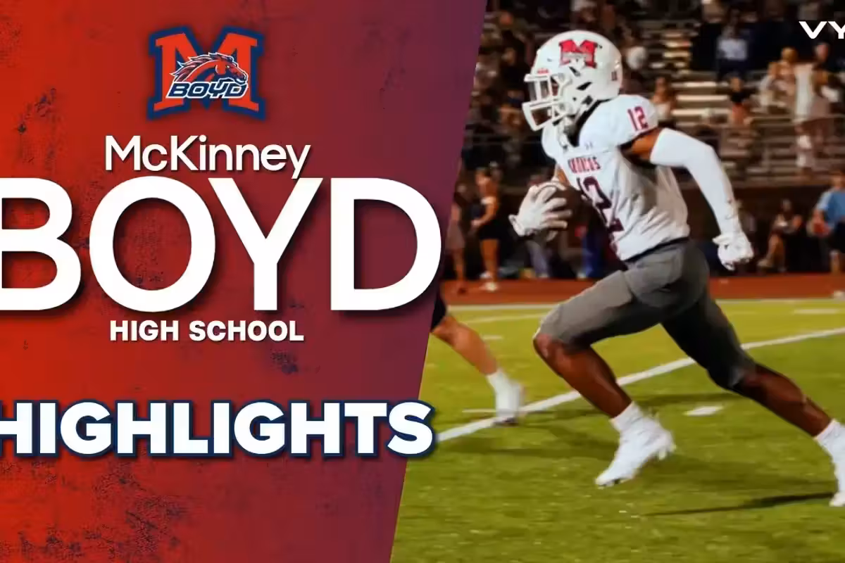 VYPE HIGHLIGHTS | McKinney Boyd Broncos vs Dallas Jesuit Rangers Football