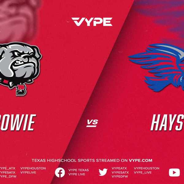 7PM - Football: Bowie vs. Hays