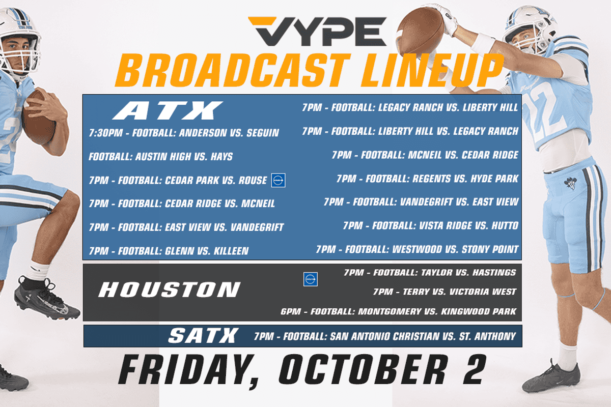 VYPE Live Lineup - Friday 10/2/26