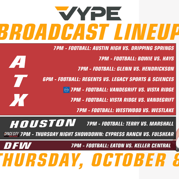 VYPE Live Lineup - Thursday 10/8/26