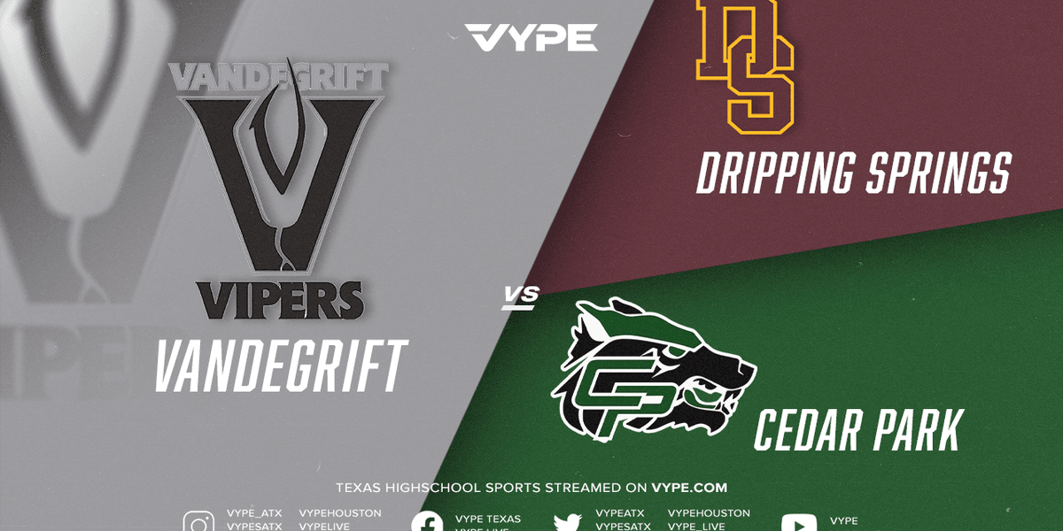 4PM | 5:30PM | 7PM - Freshmen Football: Vandegrift vs. Dripping Springs ...