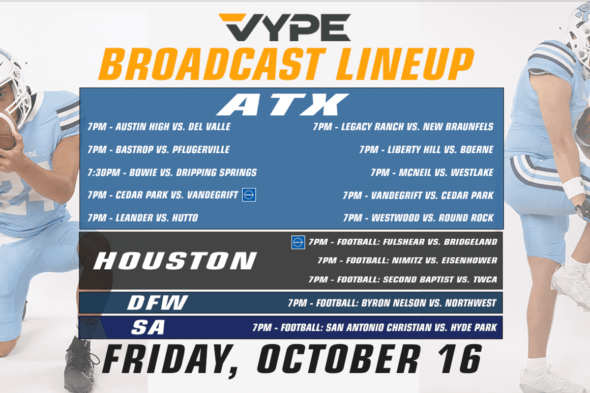 VYPE Live Lineup - Friday 10/16/26