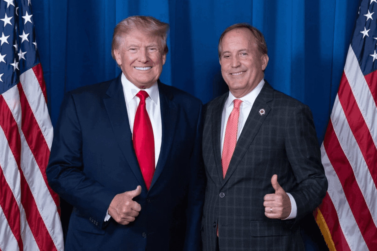 Donald Trump and Ken Paxton