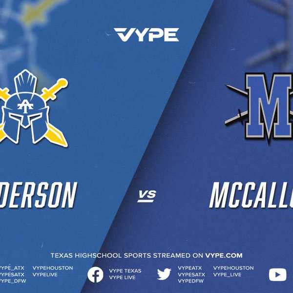 7:30PM - Football: Anderson vs. McCallum