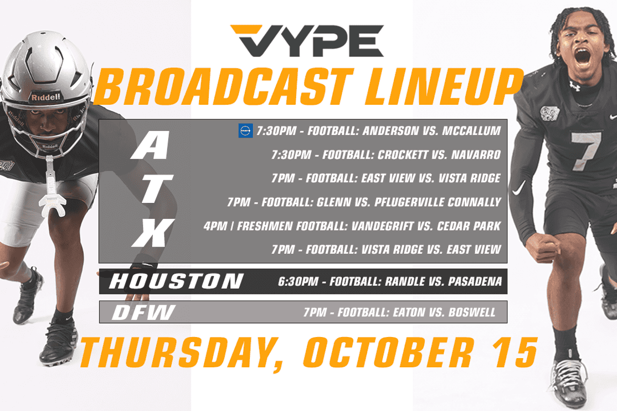 VYPE Live Lineup - Thursday 10/15/26