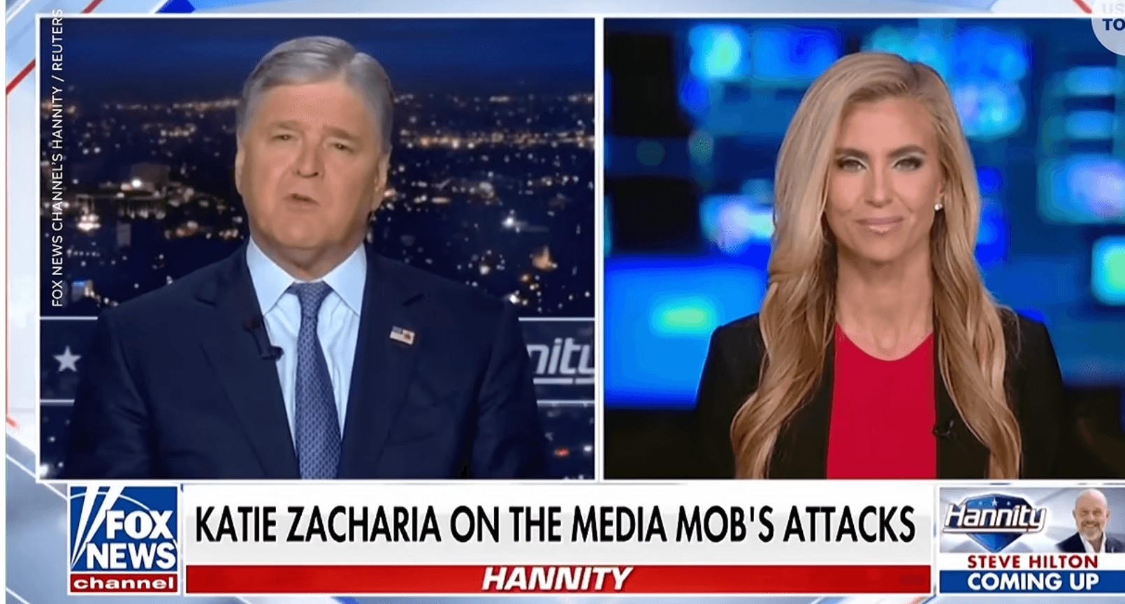 Katie Zacharia Tells Newsmax Host She Was Ambushed By Hannity's 'Hostility'