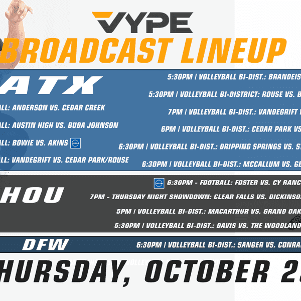 VYPE Live Lineup - Thursday 10/29/26