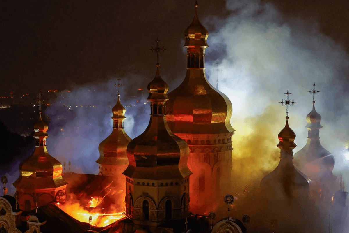 Kiev on fire