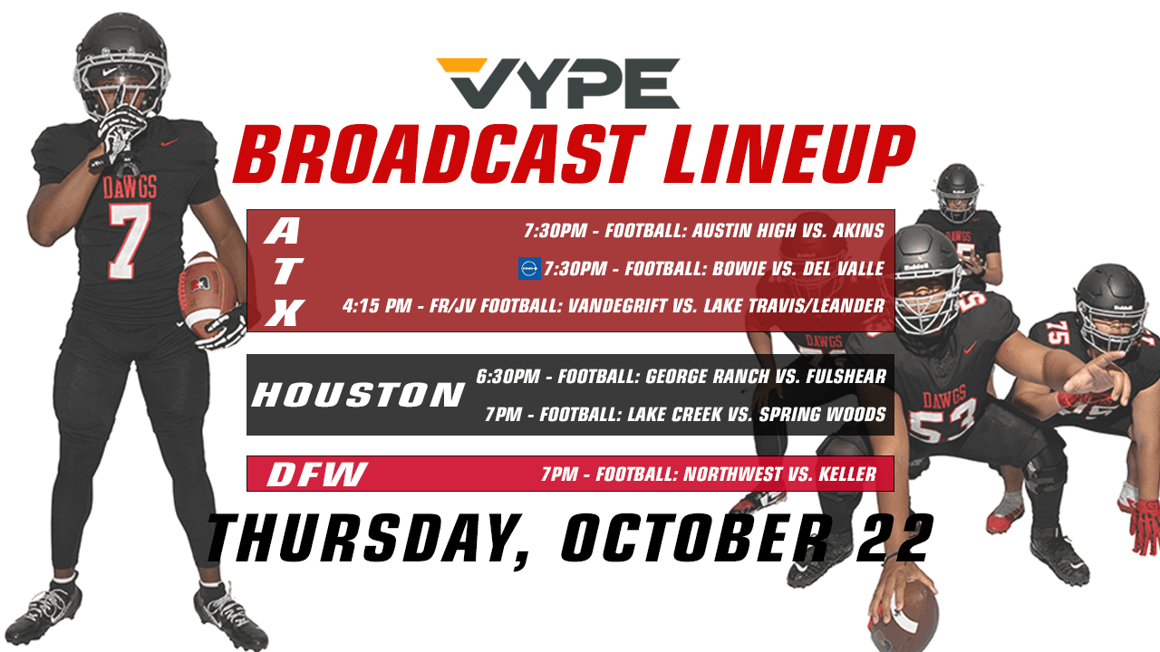 VYPE Live Lineup - Thursday 10/22/26
