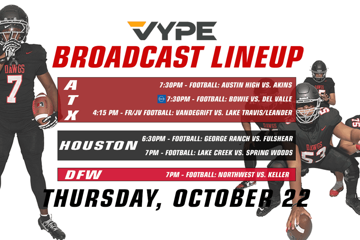 VYPE Live Lineup - Thursday 10/22/26
