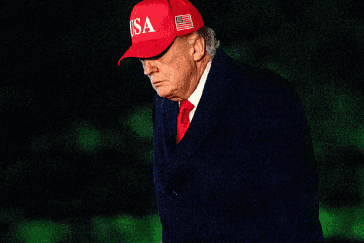 Trump in USA hat