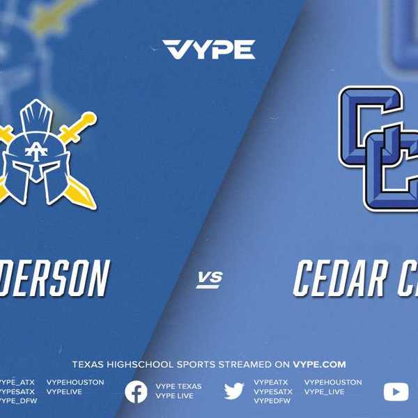 7:30PM - Football: Anderson vs. Cedar Creek
