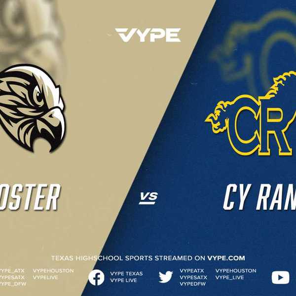 6:30PM - Football: Foster vs. Cy Ranch