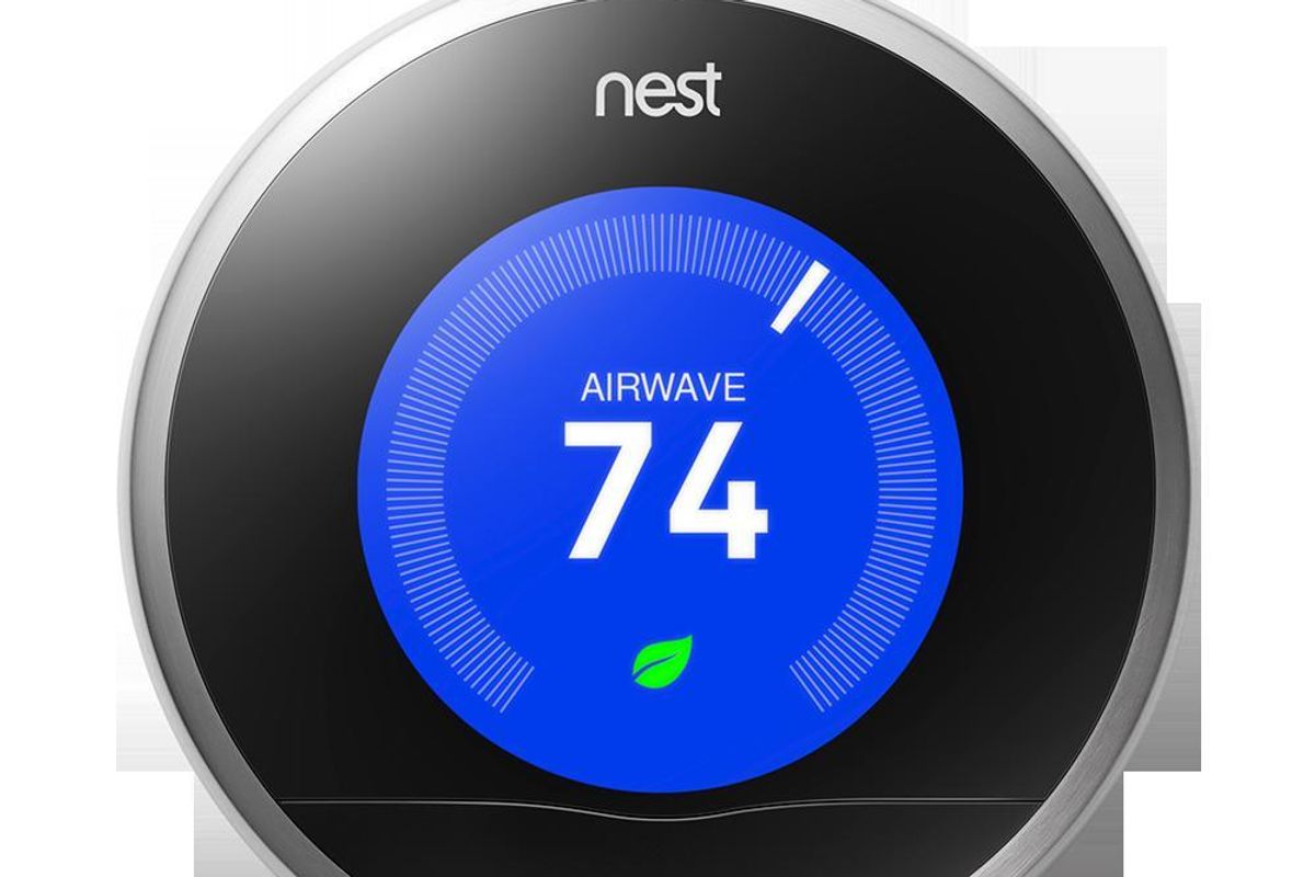 a photo of nest smart thermostat