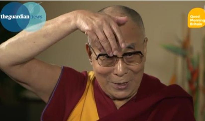 Watch The Dalai Lama S Hilarious Impression Of Donald Trump Paper