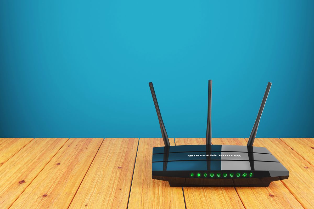 Wi-Fi router stock image
