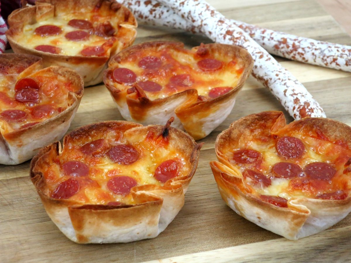 Mini Pizza Schiffchen - Motion Cooking