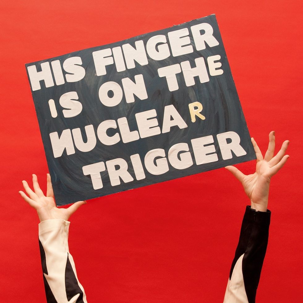Olivia Locher, "His Finger Is on the Nuclear Trigger"