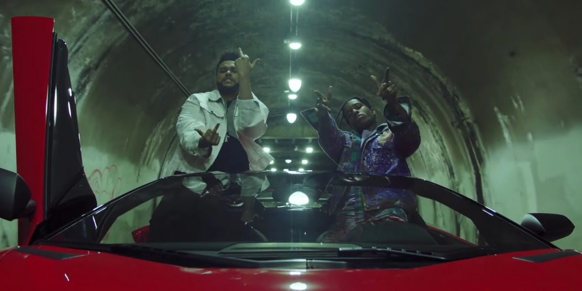 The Weeknd Delivers Drake, Rocky and Travis Scott in His New Video and its a Dream