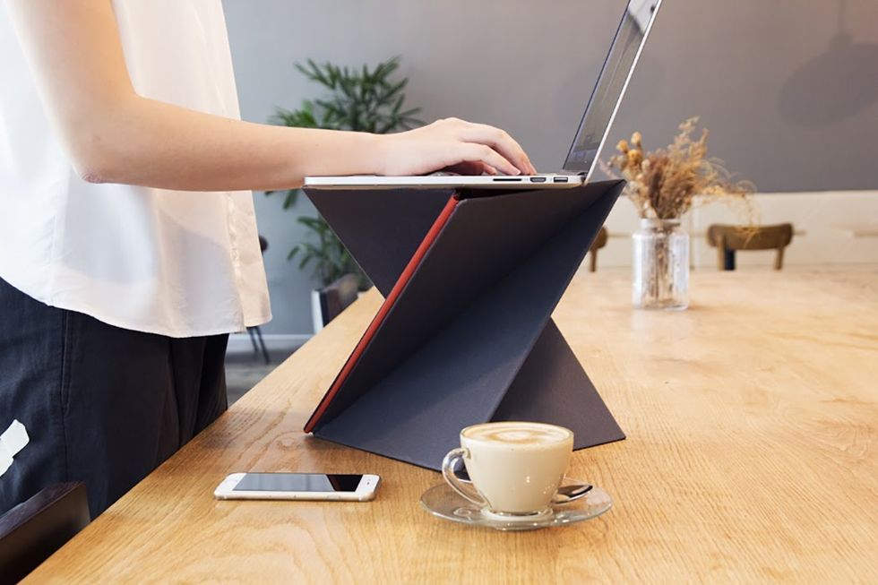 A durable and portable standing desk under $40