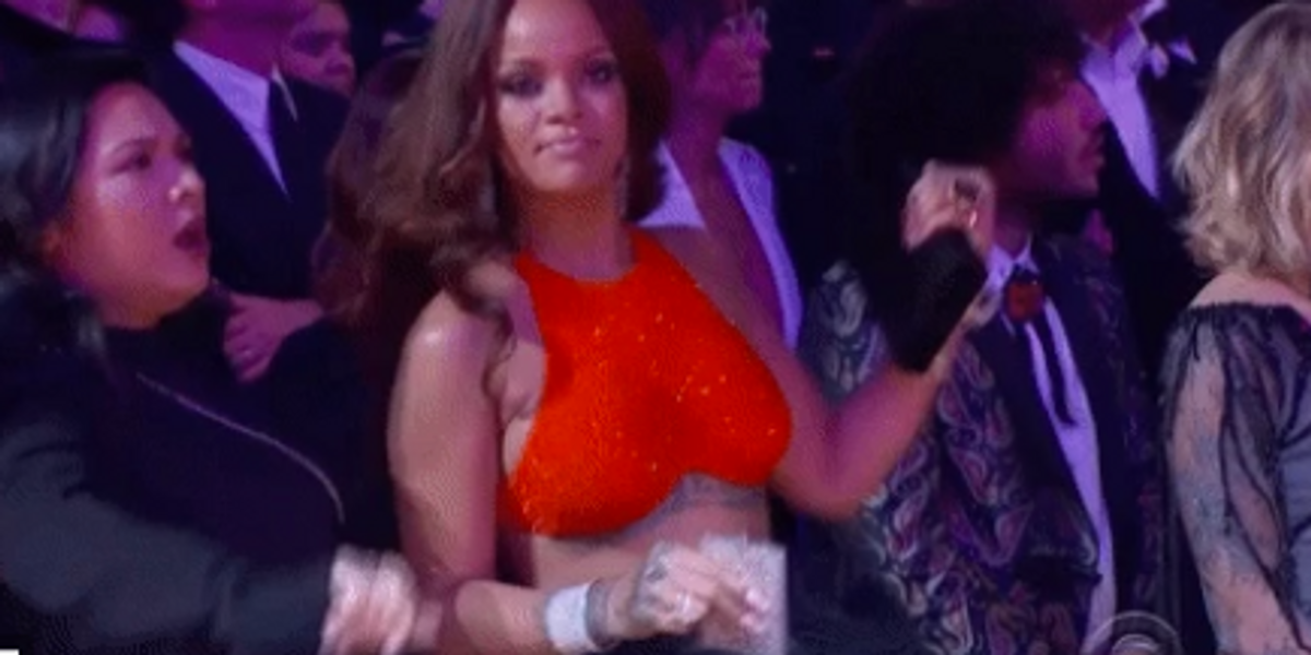 Rihanna and Her Flask Were the Best Thing About Last Night’s Grammys