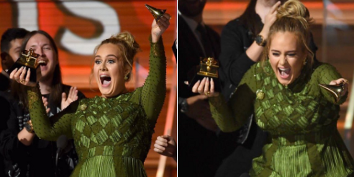 As Much As We All Wanted to Believe, Adele Did Not Break Her Trophy For Beyonce. Sorry.