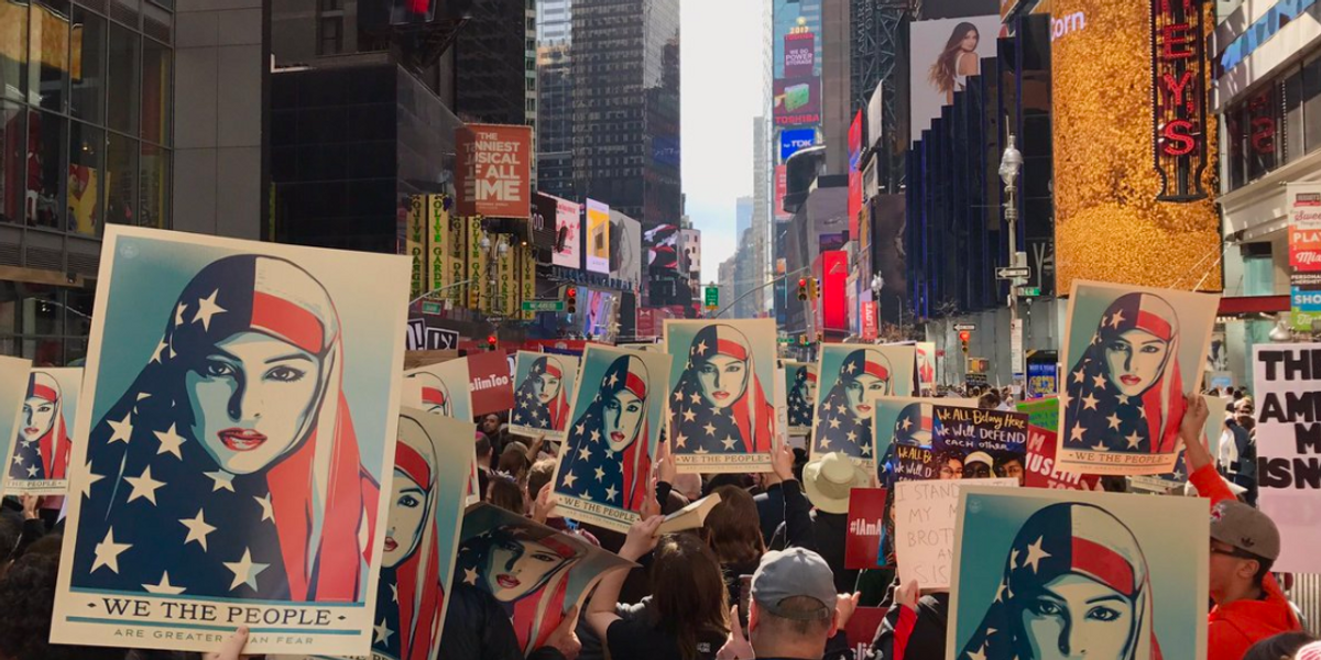 #IAmMuslimToo Rally Shuts Down Times Square