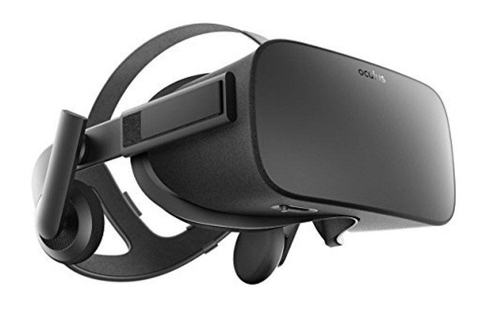 a product shot of Oculus rift headset