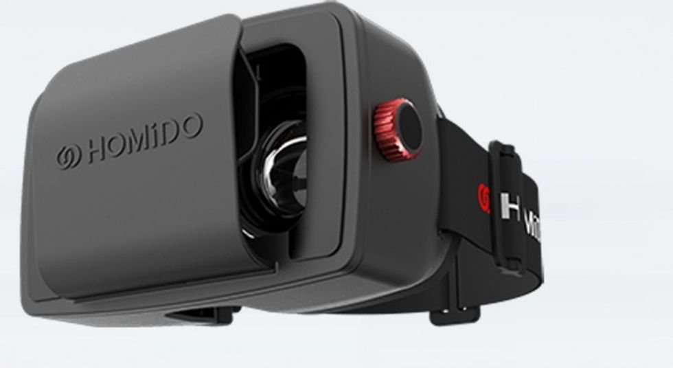 a product shot of homido v2 virtual reality headset