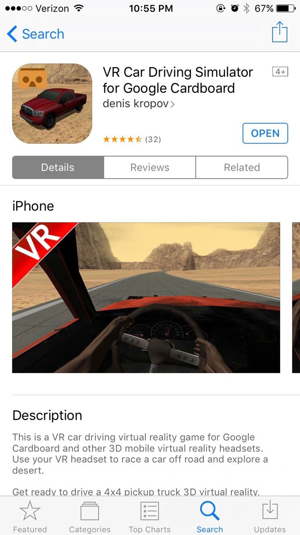 VR Car Driving Simulator iPhone game review - Gearbrain